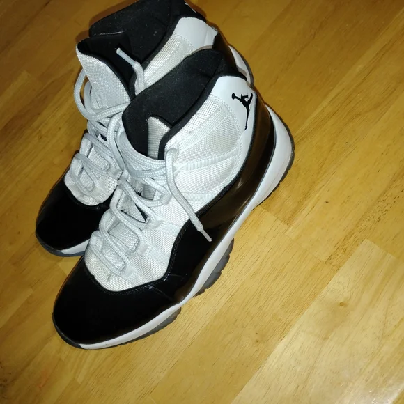 Black and White High-Top Sneakers